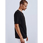 Čierne štýlové pánske tričko VRX4657