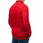 Moderná prechodná pánska bunda červená VTX3672