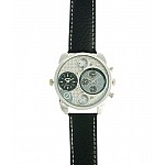 Pánske hodinky Oulm Dual Silver Black