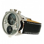 Pánske hodinky Oulm Dual Silver Black