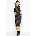 Dámske šaty Striped sivé