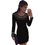 Dámske vybíjané šaty Margo - čierne