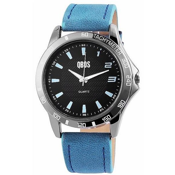 Pánske hodinky QBOS bledomodré