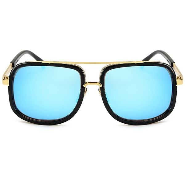 Slnečné okuliare Golden čierne modré sklá