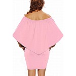 Vrstvené mini šaty Vivien - ružové