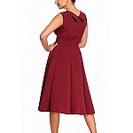 Dámske retro šaty Talyse - burgundy