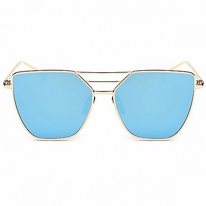 Dámske slnečné okuliare Francisca zlatý rám modré sklá