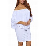 Vrstvené mini šaty Vivien - biele