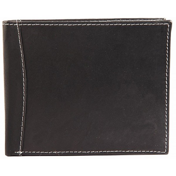 Pánska kožená peňaženka - čiernobiela