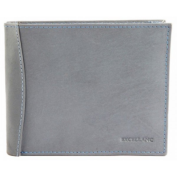 Štýlová pánska kožená peňaženka - sivá