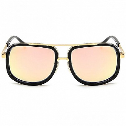 Slnečné okuliare Golden čierne zlatoružové sklá