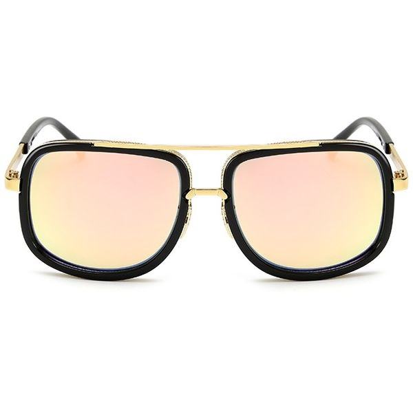 Slnečné okuliare Golden čierne zlatoružové sklá