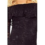 Čipkované dámske šaty Emily čierne vMM 021-1