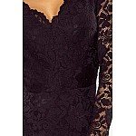 Čipkované dámske šaty Giona čierne v170-1