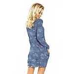 Dámske šaty Sabine - modré Jeans Style v135-5 Dámske šaty Sabine - modré Jeans Style v135-5