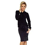 Elegantná dámska blúzka čierna v140-5 Elegantná dámska blúzka čierna v140-5