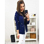 Tmavomodrá dámska prechodná parka vty0710 Tmavomodrá dámska prechodná parka vty0710
