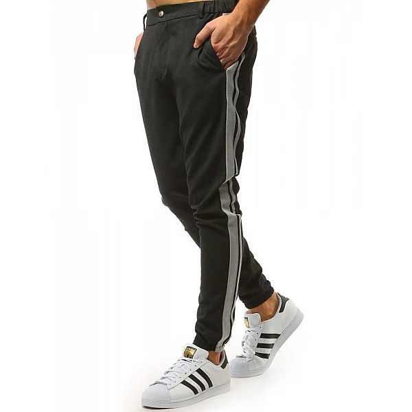 Moderné čierne pánske joggery vux1475 Moderné čierne pánske joggery vux1475