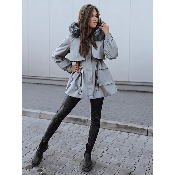 Sivá univerzálna dámska bunda VTY2194 Sivá univerzálna dámska bunda VTY2194