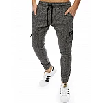 Pánske pohodlné čiernosivé joggery vux2187 Pánske pohodlné čiernosivé joggery vux2187