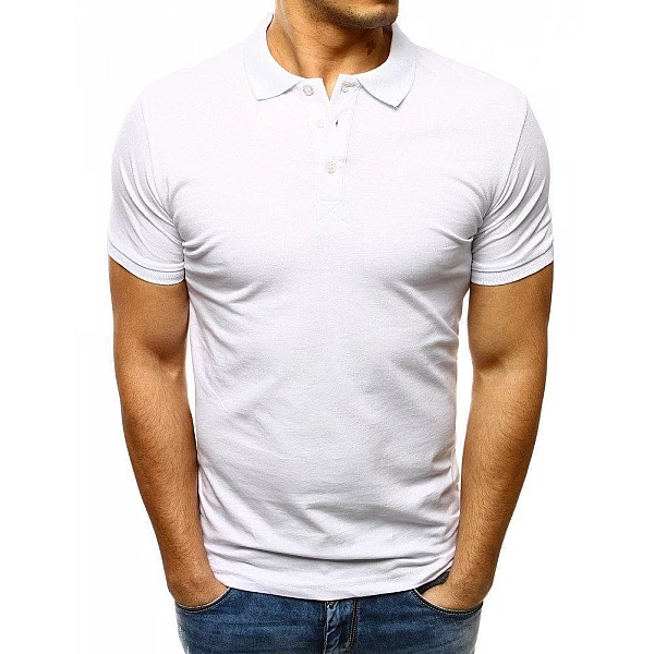 Pánske polo tričko biele vpx0192 Pánske polo tričko biele vpx0192