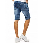 Trendové modré pánske rifľové kraťasy vsx1069 Trendové modré pánske rifľové kraťasy vsx1069