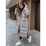 Svetlosivá dámska oversize bunda VTY2467 Svetlosivá dámska oversize bunda VTY2467