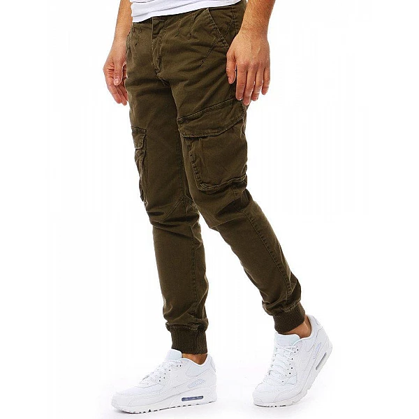 Pánske štýlové zelené joggery vux1827 Pánske štýlové zelené joggery vux1827