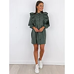 Dámske khaki šaty AGNOLA Dámske khaki šaty AGNOLA