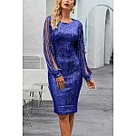 Dámske elegantné modré šaty MARCELLA Dámske elegantné modré šaty MARCELLA