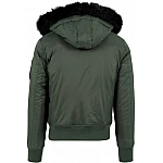 Štýlová zelená pánska bomber bunda TB1456GR Štýlová zelená pánska bomber bunda TB1456GR