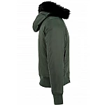 Štýlová zelená pánska bomber bunda TB1456GR Štýlová zelená pánska bomber bunda TB1456GR