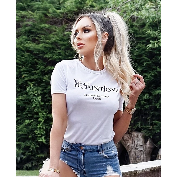 Dámske biele pohodlné tričko Dámske biele pohodlné tričko