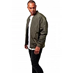 Zelená pánska oversize bomber bunda TB1619GR Zelená pánska oversize bomber bunda TB1619GR