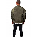 Zelená pánska oversize bomber bunda TB1619GR Zelená pánska oversize bomber bunda TB1619GR
