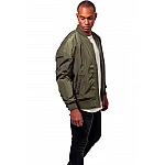 Zelená pánska oversize bomber bunda TB1619GR Zelená pánska oversize bomber bunda TB1619GR