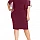 Dámske bordové plus size midi šaty Vicenza