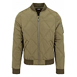 Zelená moderná pánska bomber bunda TB1620GR Zelená moderná pánska bomber bunda TB1620GR