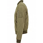Zelená moderná pánska bomber bunda TB1620GR Zelená moderná pánska bomber bunda TB1620GR