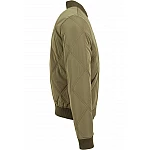 Zelená moderná pánska bomber bunda TB1620GR Zelená moderná pánska bomber bunda TB1620GR