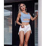 Dámsky crop top modrý Dámsky crop top modrý