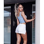 Dámsky crop top modrý Dámsky crop top modrý