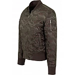 Zelená pánska army bomber bunda TB1621GR Zelená pánska army bomber bunda TB1621GR