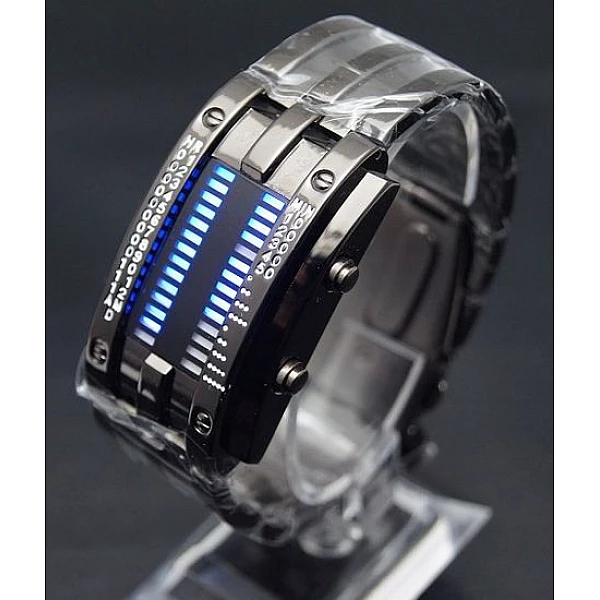 Binárne LED hodinky - Army Black Binárne LED hodinky - Army Black