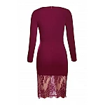 Dámske čipkované šaty - burgundy Dámske čipkované šaty - burgundy