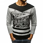 Štýlové pánske tričko Alaskan - sivé vlx0442