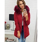 Obojstranná zimná dámska parka bordová vty0309 Obojstranná zimná dámska parka bordová vty0309