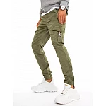 Štýlové khaki pánske nohavice VUX3223 Štýlové khaki pánske nohavice VUX3223