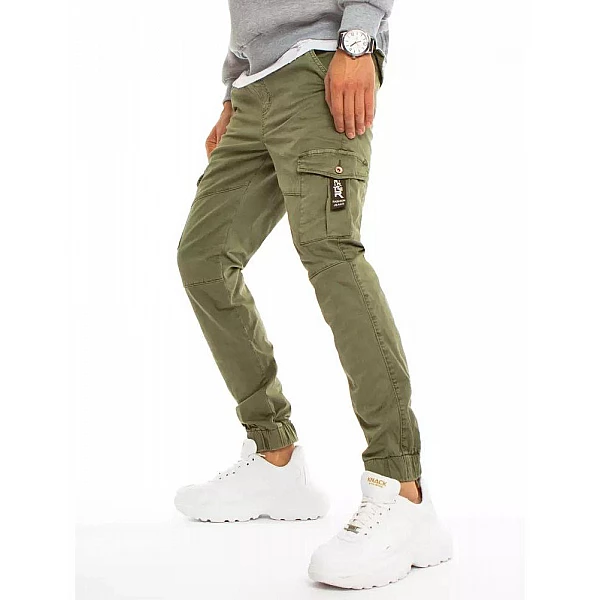 Štýlové khaki pánske nohavice VUX3223 Štýlové khaki pánske nohavice VUX3223