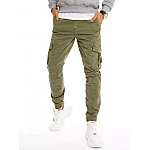 Štýlové khaki pánske nohavice VUX3223 Štýlové khaki pánske nohavice VUX3223